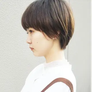 ショート 🙃 透明感カラー/ボブのヘアスタイル