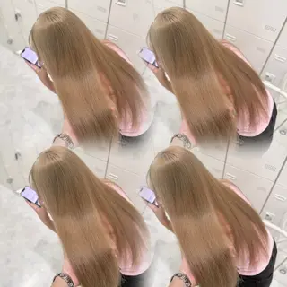 ロング カラー ハイトーン/レイヤー 透明感/瑶平のヘアスタイル