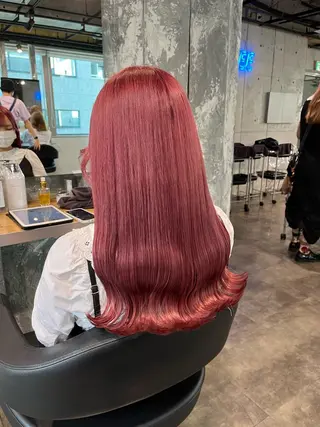 ロング I S所属・🌿透明感カラー‪ 縮毛矯正✨かずきのヘアスタイル