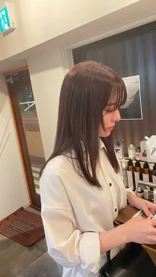 セミロング カラー 鎌田卓也/髪質改善 /透明感カラーのヘアスタイル