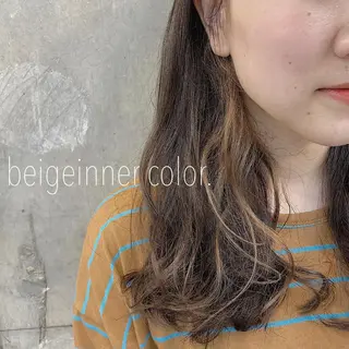 ロング カラー 江原 綾花のヘアスタイル