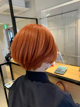 ショート カラー 🌿earth亀有店 【緑髪のノブ】🌿のヘアスタイル