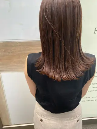 ミディアム カラー 渋谷/韓国風 西原直樹のヘアスタイル