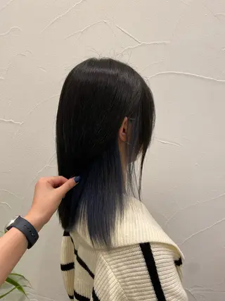 セミロング カラー Ash中目黒店 榊間茜のヘアスタイル