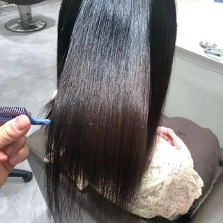 ロング ムトウセイマ/艶髪 /艶ケアWブリーチのヘアスタイル