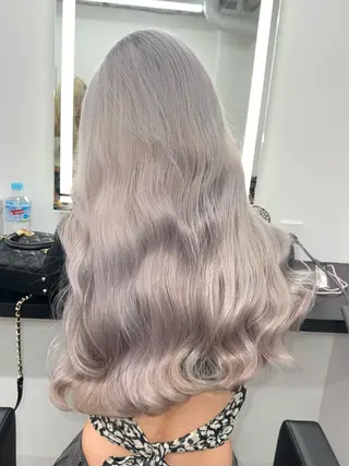 ロング カラー EGO所属・ブリーチカラー💖 rukaのヘアスタイル