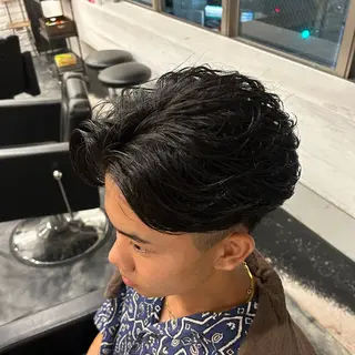 ショート パーマ メンズ B TECH by Zen【ビーテックバイゼン】所属・メンズパーマ/京都駅 /メンズ/奥村航平のヘアスタイル