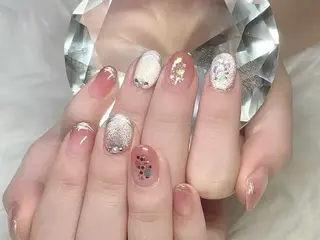 ショート 栄祝 百花のネイルデザイン