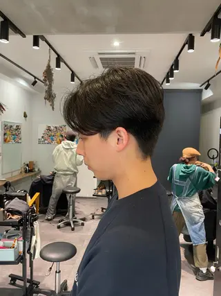 ショート パーマ 【guild】眞島 縮毛矯正のヘアスタイル