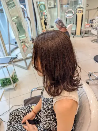 カラー ミディアム 髪質改善 カミムラのヘアスタイル