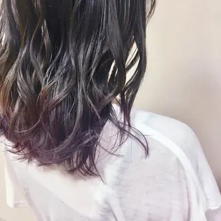 セミロング カラー ヘアアレンジ 【Sweep】おじま のぞみのヘアスタイル