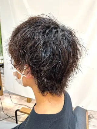 ショート パーマ 高尾亮輔/ ボブ特化美容師のヘアスタイル