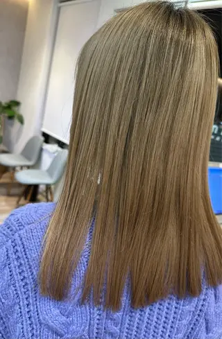 カラー フェニーチェ高崎所属・鶴谷 麻衣のヘアスタイル