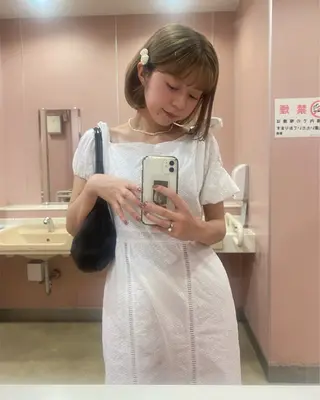 ショート カラー riria/ボブ /ブラウンカラー🎀のヘアスタイル