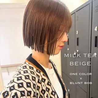 ミディアム カラー ⌇🌹透明感カラー ᴍᴇɢᴜᴍɪ ⌇のヘアスタイル