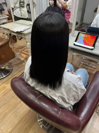 セミロング カット/ブリーチ/ ⚡️ひりゅう⚡️のヘアスタイル