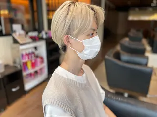 ショート カラー メンズ ショート・ボブ 中村俊哉のヘアスタイル