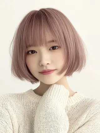ミディアム カラー ❄️透明感ブリーチ ❄️TOWA市川のヘアスタイル