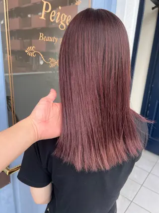 ミディアム カラー 高橋 秀平のヘアスタイル