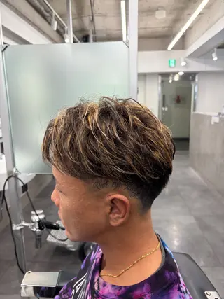ショート パーマ メンズ パーマ特化 スタイリスト石田のヘアスタイル