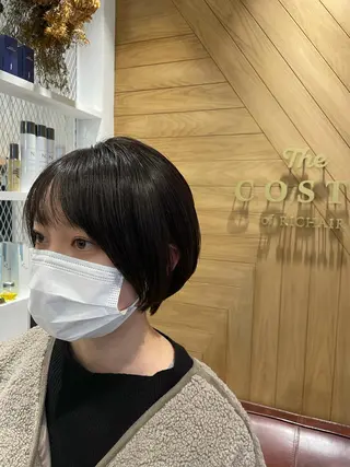 ショート カラー 鈴村 大介のヘアスタイル