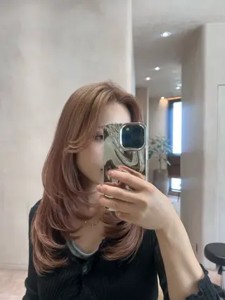 セミロング カラー 渋谷🎀透明感カラー レイヤー/mikuのヘアスタイル