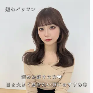 セミロング カラー COA GINZA 空也/前髪/顔まわりのヘアスタイル