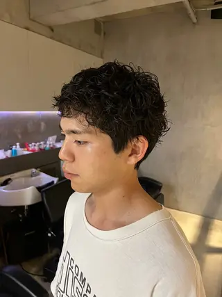 ショート パーマ elima 調布所属・ちせ/ 透明感カラー /調布˚ 🦢₊✧のヘアスタイル