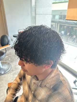 パーマ メンズ 心斎橋本町メンズ 美容師ユースケのヘアスタイル