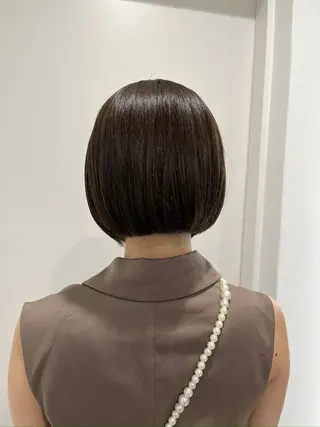 ショート モテヘア/グレージュ /ボブ/前原汐🎐のヘアスタイル
