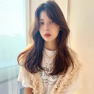 ロング カラー Sana / 韓国ヘア / カラーのヘアスタイル