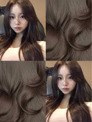 ロング カラー 顔まわりの神様✨ 透明感カラー藤嶋秀幸のヘアスタイル