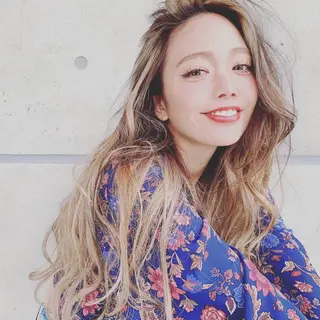 ロング カラー パーマ ♡モテ髪/似合わせ♡ 透明感/JUICE♡のヘアスタイル