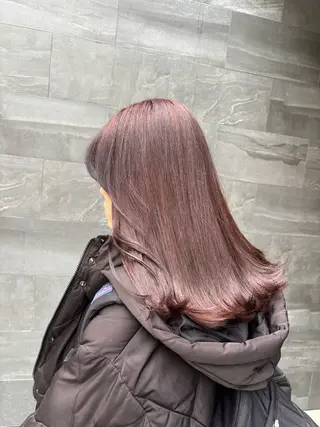 セミロング カラー .sayo/ Rubik's江坂のヘアスタイル