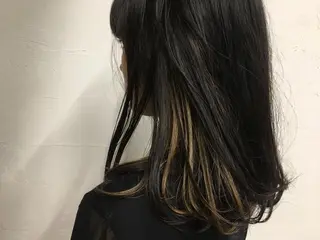 ミディアム カラー パーマ/レイヤー 岩山丈一郎のヘアスタイル