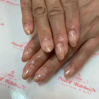ネイル ネイルリボン 受付スタッフのネイルデザイン
