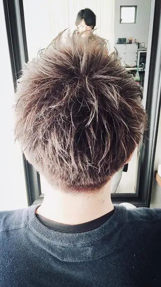 ショート カラー メンズ 阿久津 泰幸のヘアスタイル