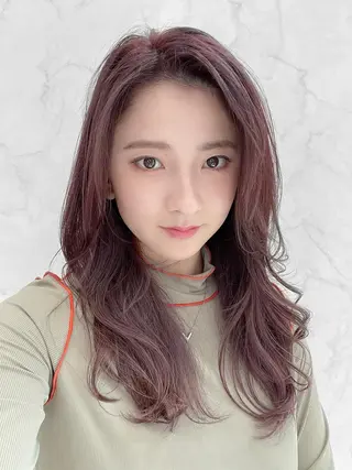 セミロング チダアキフミ Ash大森のヘアスタイル