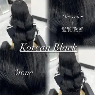 ロング カラー ヘアアレンジ 韓国レイヤーカット /韓国トレンドカラーのヘアスタイル