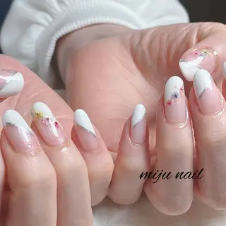ネイル ❁miju nail 大人上品/自爪育成のネイルデザイン