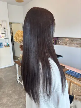 ロング 富永 亜優のヘアスタイル