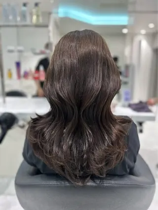 セミロング カラー 🐺メンズパーマ 特化　あさひ🐺のヘアスタイル