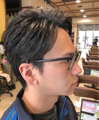 ショート パーマ メンズ パーマ/ハイトーン スパイキー/神田正紀のヘアスタイル