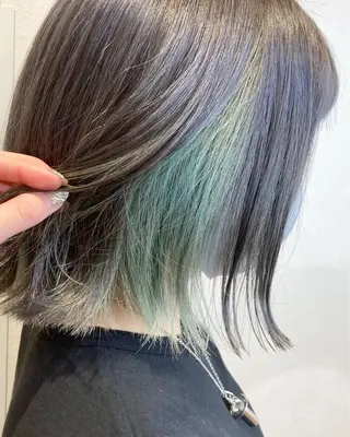 ミディアム SOU/エクステ /ダブルカラーのヘアスタイル