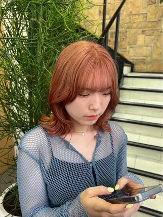 ミディアム レイヤー／マツエク 💋𝑨𝑵𝑵𝑨のヘアスタイル