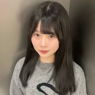 セミロング カラー 🤍Suzuka🤍 ハイトーン/ブリーチのヘアスタイル