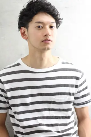 ショート メンズ EMANONシェアサロン心斎橋店所属・韓国メンズヘア　ミル クティボブ　足立佳代のヘアスタイル