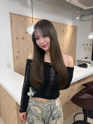 ロング カラー 透明感/ブリーチカラ ー🦋Rico🦋のヘアスタイル