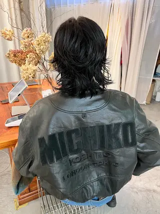 セミロング パーマ haco＋所属・圧倒的デザイン力 店長🎨RENAのヘアスタイル