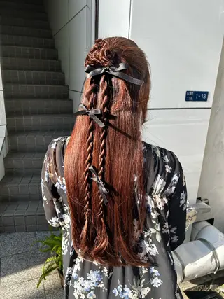 ロング ヘアアレンジ Noah's　Ark所属・透明感カラー🫧ヘア セット🫧松本菜月の眉毛・アイブロウイメージ